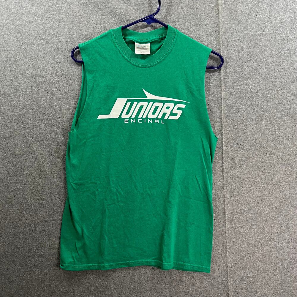 Port & Company Sleeveless Shirt Adult Small Green Casual T Shirt Mens